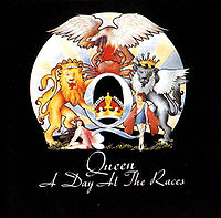 Обложка альбома «A Day at the Races» (Queen, 1976)