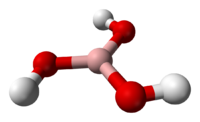 Борная кислота: вид молекулы