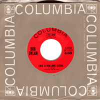 Обложка сингла «Like a Rolling Stone» (Боба Дилана, 1965)