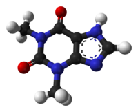 Теофиллин: вид молекулы