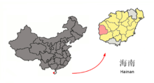 Location of Dongfang within Hainan (China).png