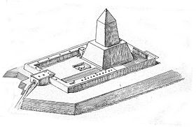 Реконструкция храма по Борхардту (1907)
