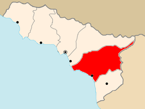 Очамчирский муниципалитет на карте