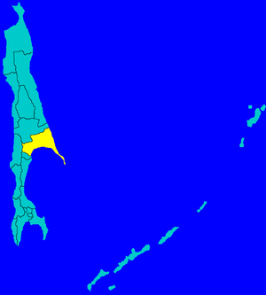Поронайский городской округ на карте